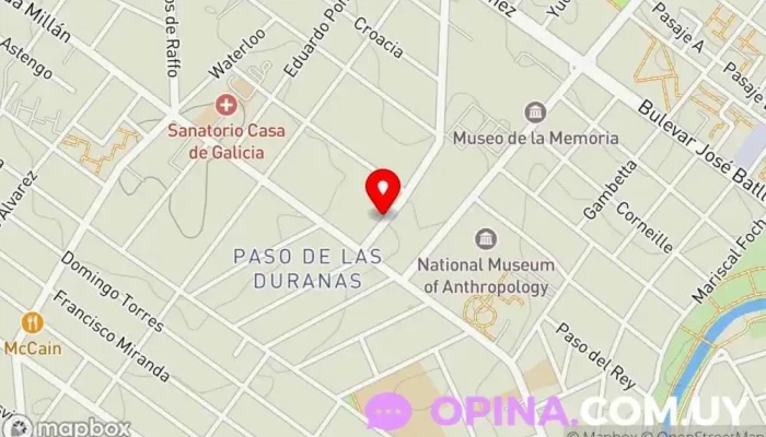 mapa de Hernandez Propiedades Agencia inmobiliaria en Montevideo