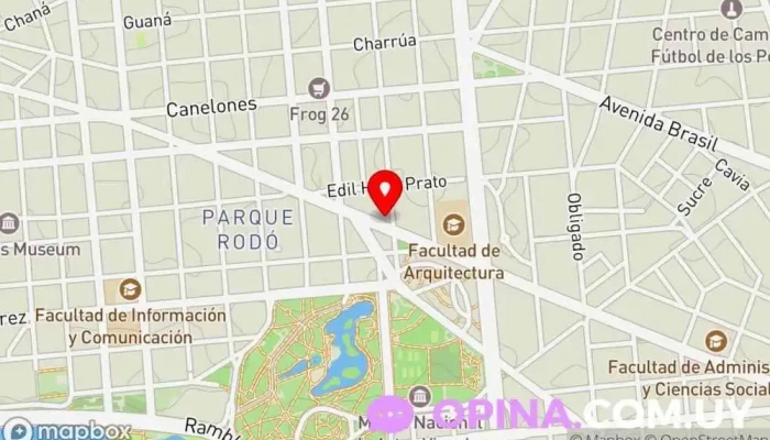 mapa de HIT Escuela de Música Escuela de música en Montevideo