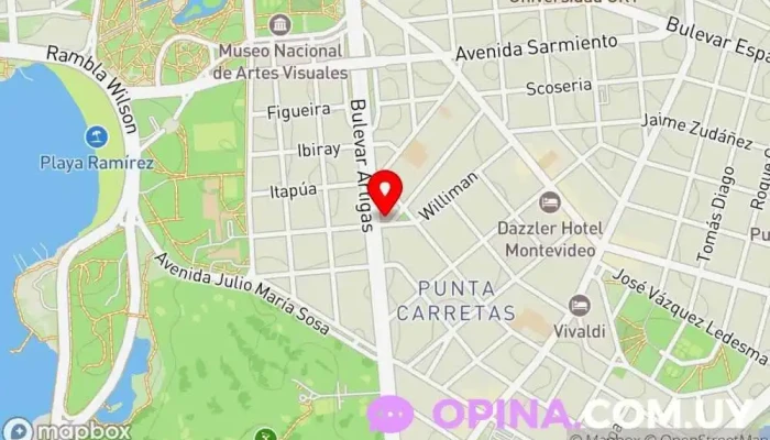mapa de HOMA Agencia inmobiliaria en Montevideo