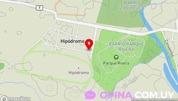 mapa de HOSPITAL EQUINOS MELO Hospital veterinario en Melo