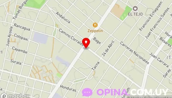 mapa de Hospital Evangelico Maroñas Hospital en Montevideo