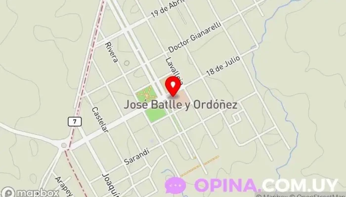 mapa de HOSPITAL Hospital en José Batlle y Ordóñez