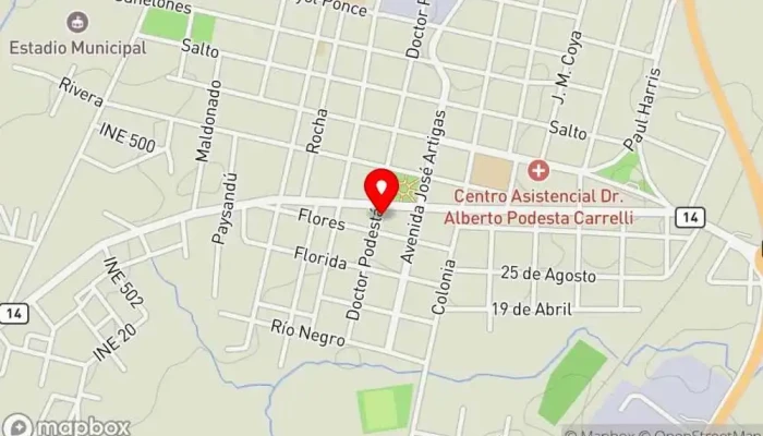 mapa de Hotel Patrón Hotel en José Pedro Varela