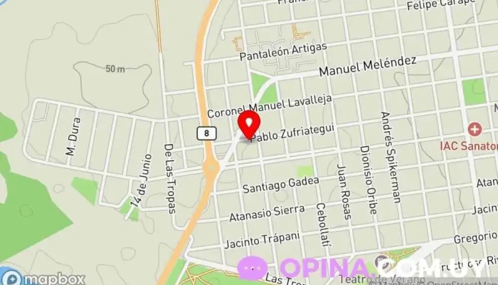 mapa de Hugo del POP Complejo de apartamentos en Treinta y Tres