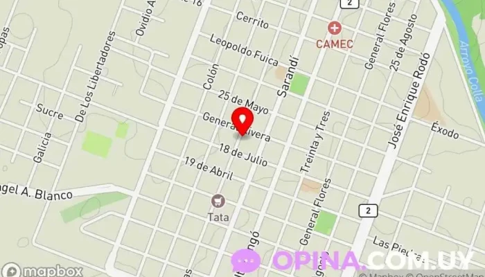 mapa de IFD Jose Pedro Varela Escuela en Rosario