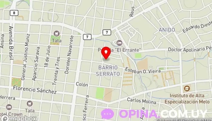 mapa de Impact Institute  en Melo