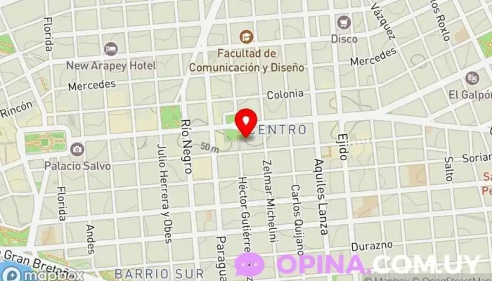 mapa de Implantes Dentales Montevideo (Salud Bucal Odontología) Clínica dental en Montevideo