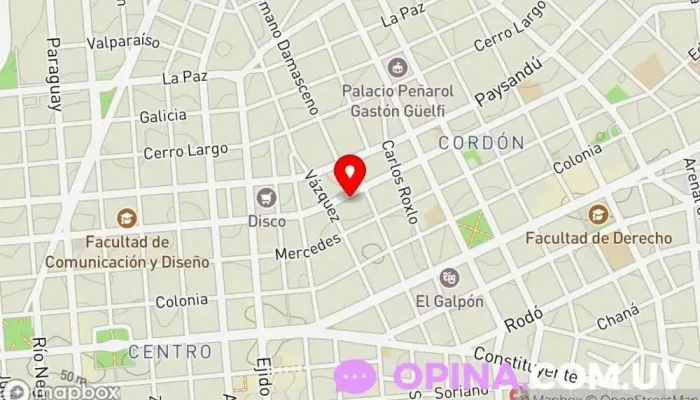 mapa de IMPRENTA AZOGUE PRINT Imprenta, Diseñador gráfico en Montevideo