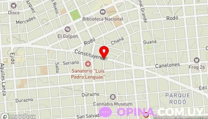 mapa de Imprenta Bellera Srl Imprenta en Montevideo