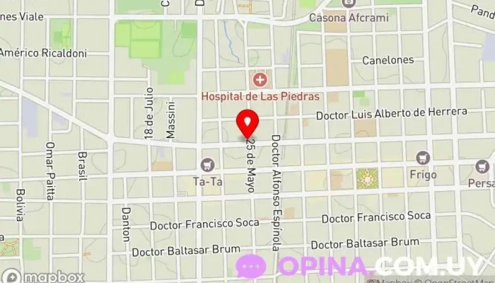 mapa de Imprenta Las Piedras Imprenta en Las Piedras