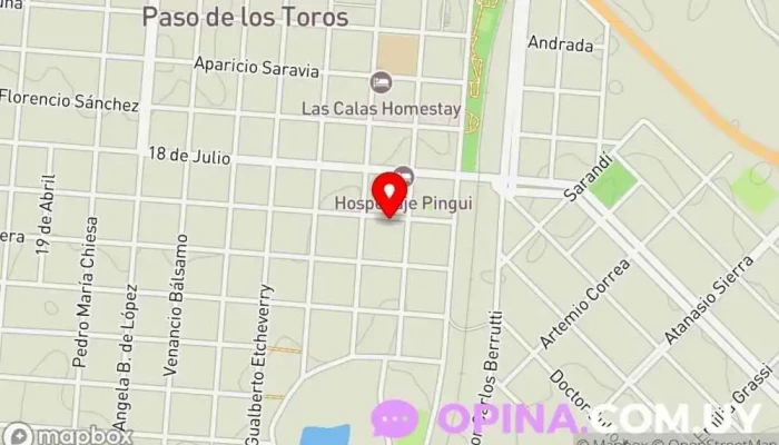 mapa de Imprenta Mere Imprenta, Centro comercial en Paso de los Toros