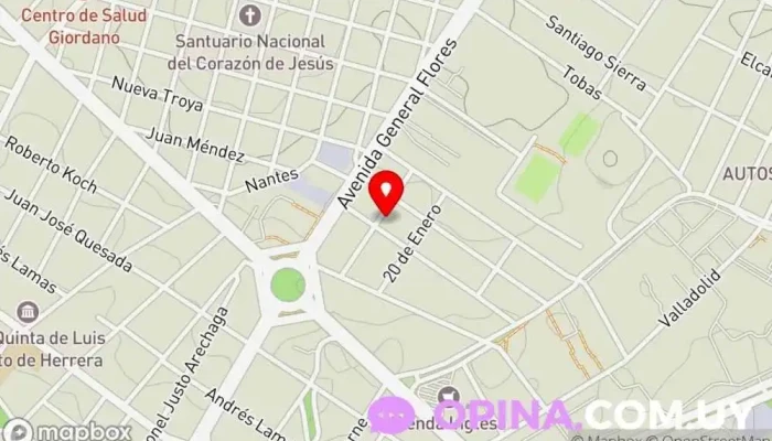 mapa de Imprenta Rojo Imprenta en Montevideo