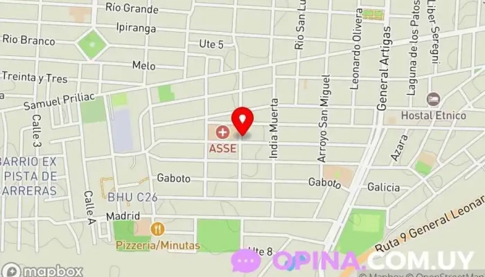 mapa de Impresiones Chuy Comercio en Chuy