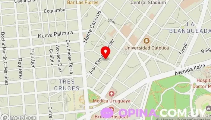 mapa de Impresora Marte Imprenta, Imprenta comercial en Montevideo