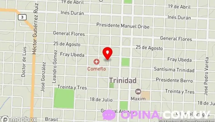 mapa de Impresos Belén Imprenta en Trinidad