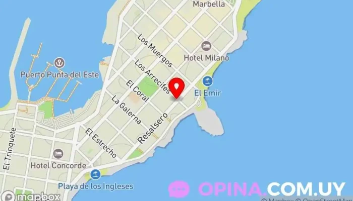 mapa de Índigo Propiedades Agencia inmobiliaria en Punta del Este