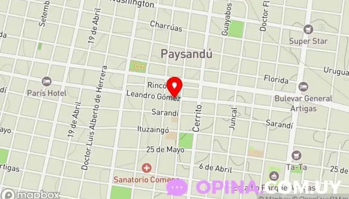 mapa de Industrial Paysandu Delicatessen de carnicería, Alimentación y bebida en Paysandú