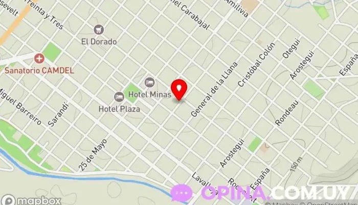 mapa de Inefop Escuela universitaria en Minas