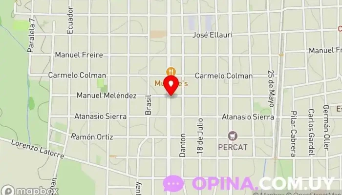 mapa de Inforclas Agentes inmobiliarios en Las Piedras