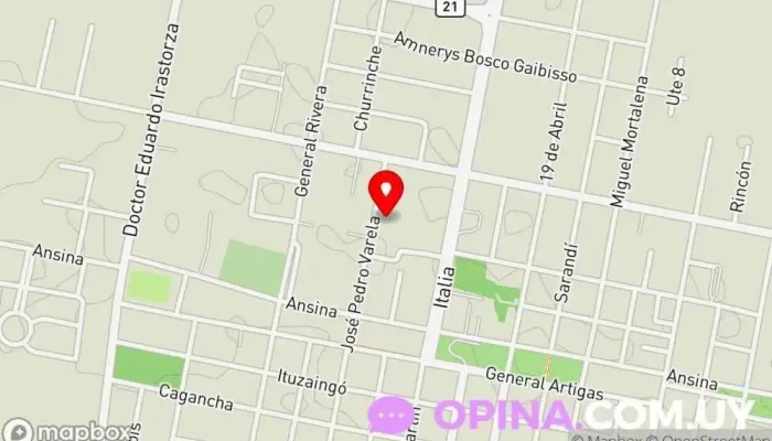 mapa de Inicio del Senderismo Instituto de secundaria en Carmelo