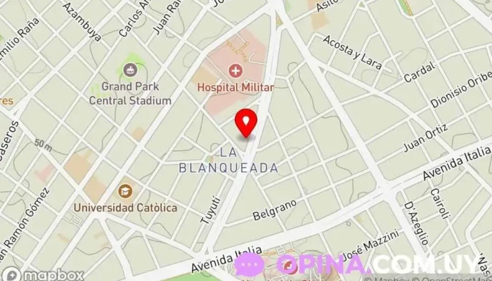 mapa de Inmoarquitectura Propiedades Agencia inmobiliaria en Montevideo