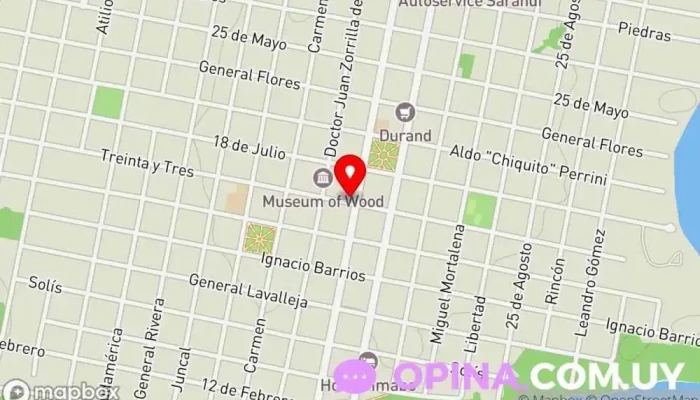 mapa de INMOBA Bienes Raíces Agencia inmobiliaria en Carmelo