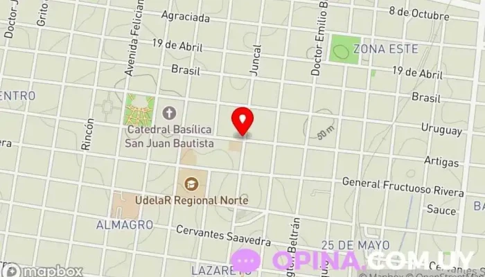 mapa de Inmobiliaria 33 Agencia inmobiliaria en Salto