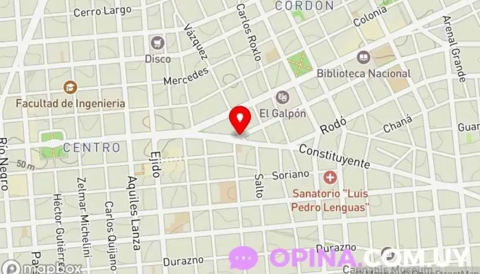 mapa de Inmobiliaria ADPRO Agencia inmobiliaria en Montevideo