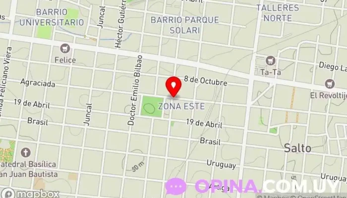 mapa de Inmobiliaria Apis Agentes inmobiliarios en Salto