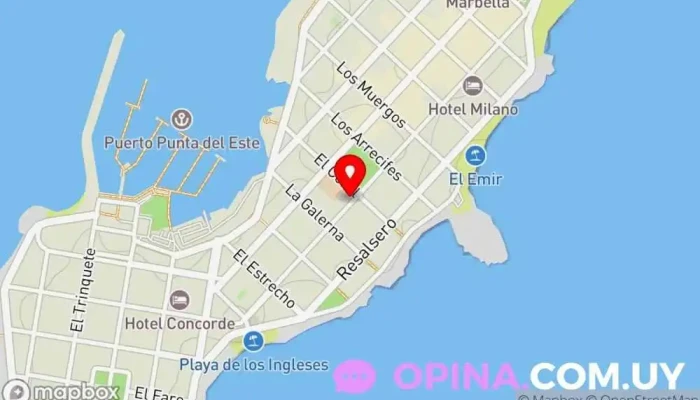 mapa de Inmobiliaria Araujo Agencia inmobiliaria en Maldonado