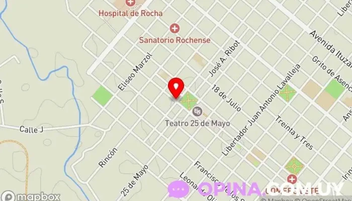 mapa de Inmobiliaria Barrios Oficinas de empresa en Rocha