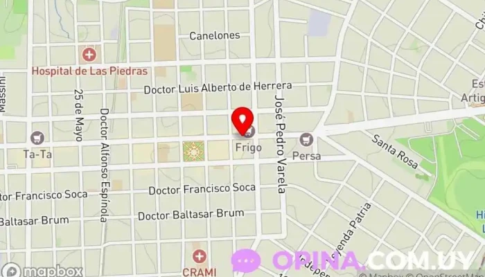 mapa de INMOBILIARIA BAYARRES Agentes inmobiliarios en Las Piedras