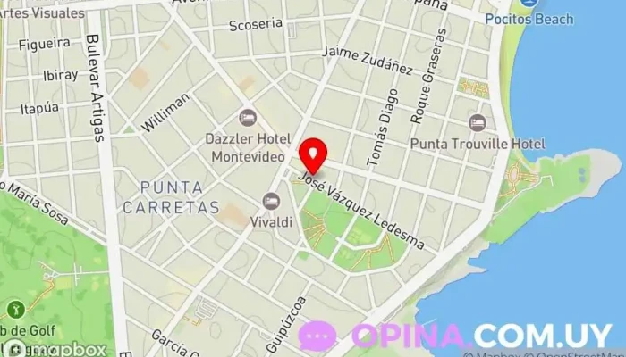 mapa de Inmobiliaria Biarritz Propiedades Agencia inmobiliaria en Montevideo