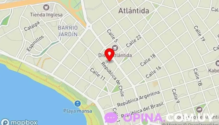 mapa de Inmobiliaria Cardinales Propiedades, Asesoramiento Personalizado, Venta y Alquileres de Inmuebles. Agentes inmobiliarios, Asesor en Atlántida
