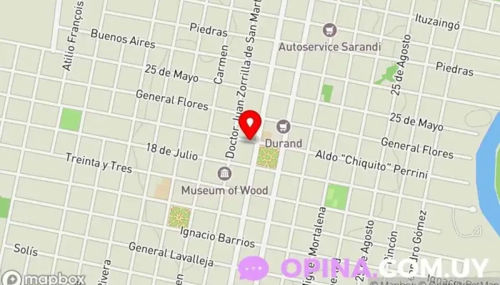 mapa de INMOBILIARIA CT Agencia inmobiliaria en Carmelo