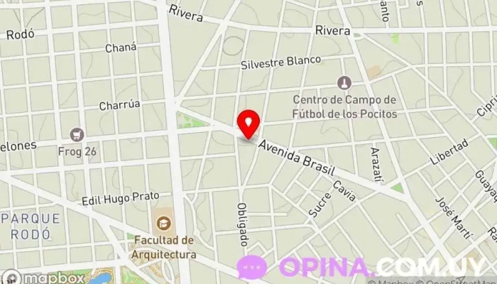 mapa de Inmobiliaria Dharma Agencia inmobiliaria en Montevideo