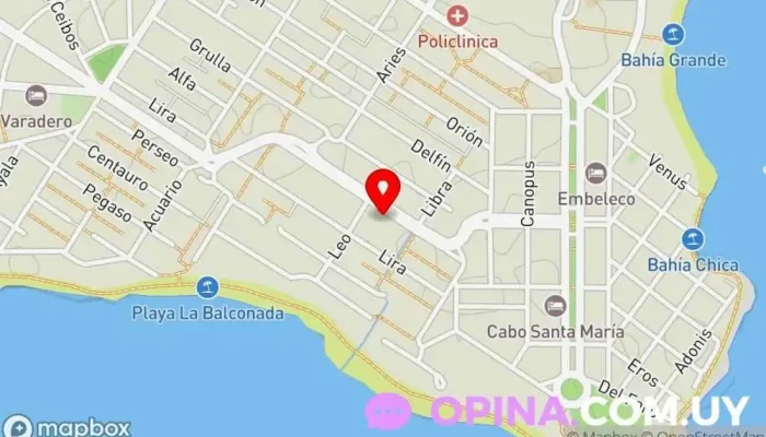 mapa de Inmobiliaria El Faro Agencia inmobiliaria en La Paloma