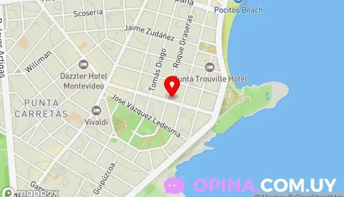 mapa de Inmobiliaria Engel & Völkers Montevideo Agencia inmobiliaria en Montevideo