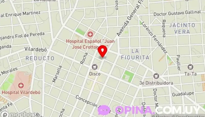 mapa de Inmobiliaria Galperín Agencia inmobiliaria en Montevideo