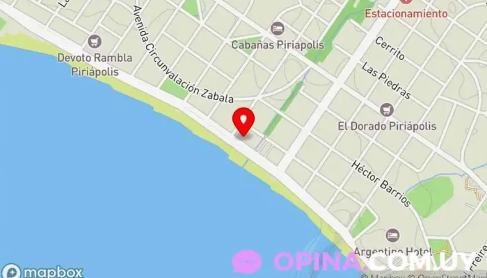 mapa de Inmobiliaria Gustavo Nuñez Agencia inmobiliaria en Piriápolis