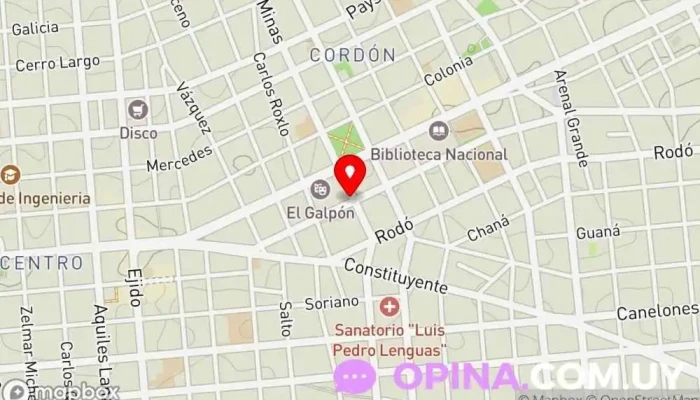 mapa de Inmobiliaria LARS Agencia inmobiliaria en Montevideo