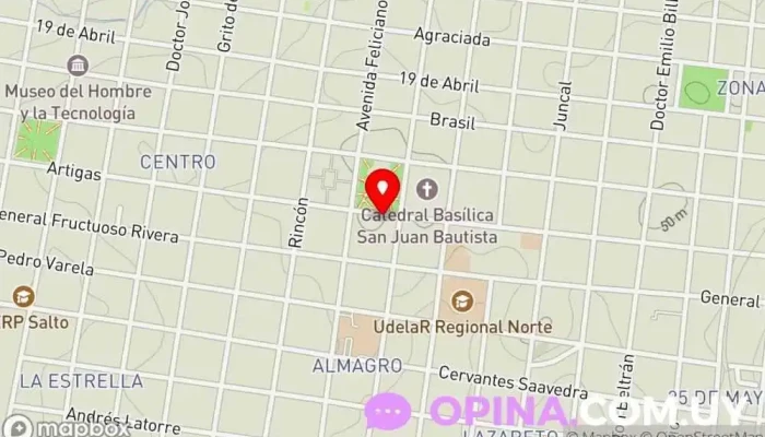 mapa de Inmobiliaria L&L Agentes inmobiliarios en Salto