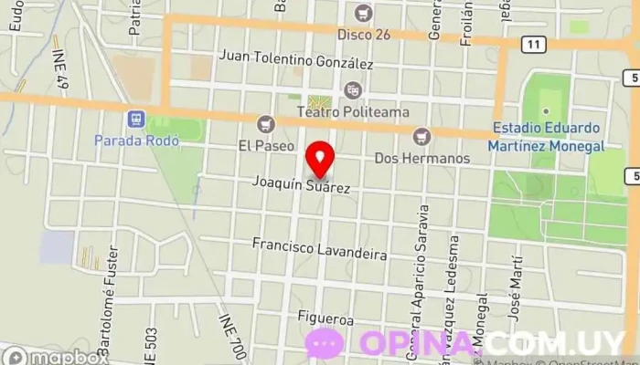 mapa de Inmobiliaria Los Horneros Agencia inmobiliaria en Canelones