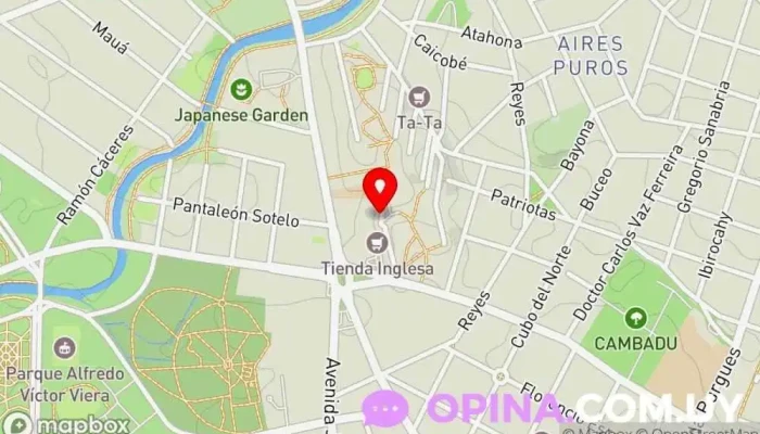 mapa de Inmobiliaria Marianela Tabarez Agencia inmobiliaria en Montevideo