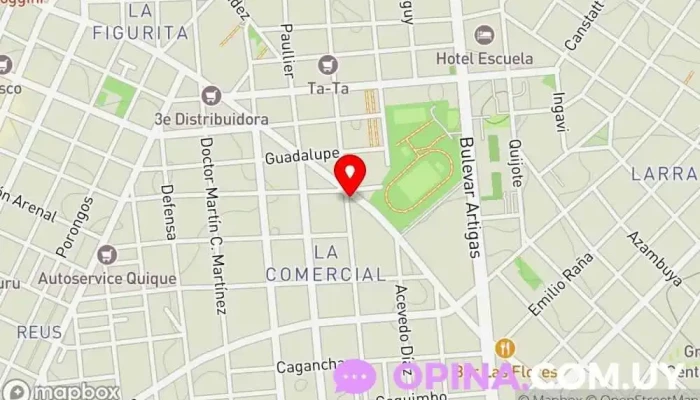 mapa de Inmobiliaria Martin-Sabella Empresa de administración de propiedades en Montevideo