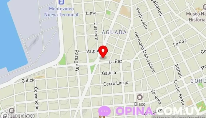 mapa de Inmobiliaria Mas Aguada Agencia inmobiliaria en Montevideo