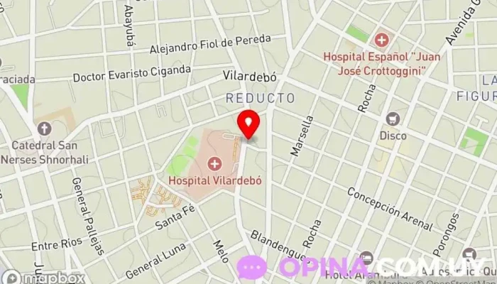 mapa de Inmobiliaria Mas Prado Agentes inmobiliarios en Montevideo