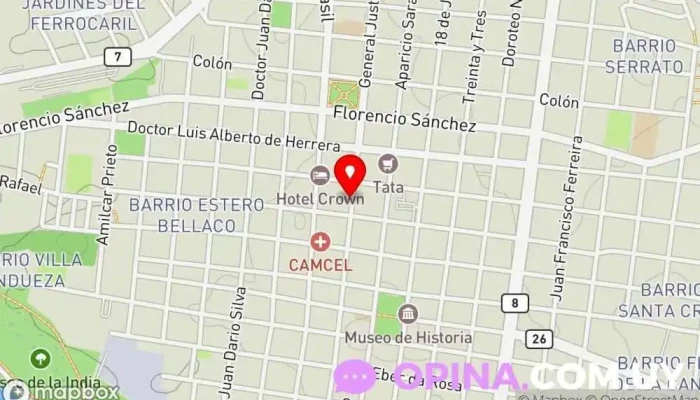 mapa de Inmobiliaria Melo Agentes inmobiliarios en Melo