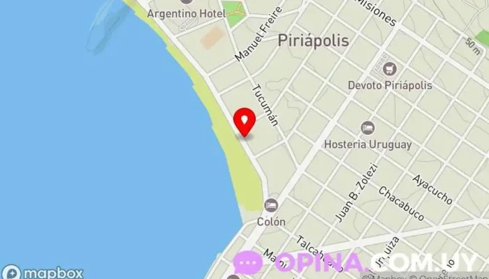 mapa de INMOBILIARIA MIRAMAR Fábrica en Piriápolis