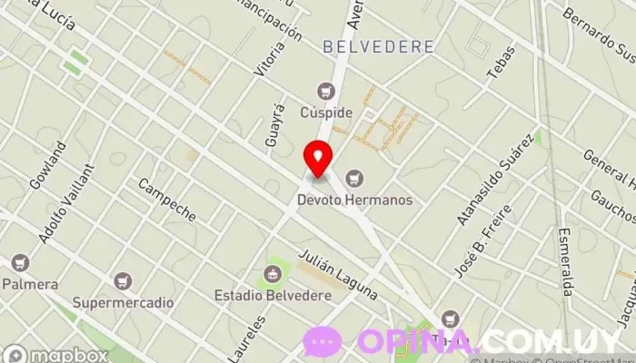 mapa de Inmobiliaria Nervi Agencia inmobiliaria en Montevideo